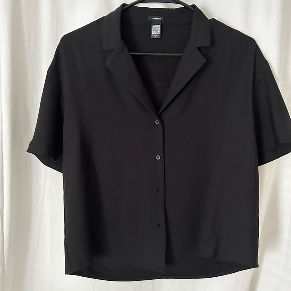 Black Express button up tee size XS - Picture 1 of 3